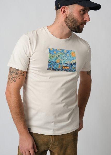 T-Shirt "Münchner Nachthimmel" - altweiß
