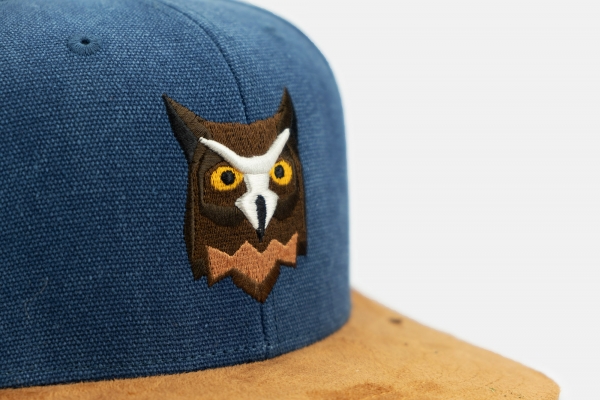 "Waldeule" - dunkelblau (Snapback)