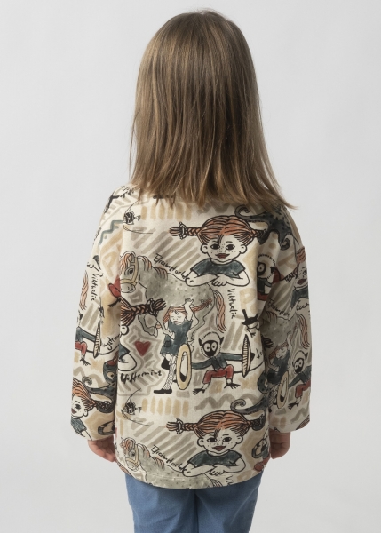Sweater "Pippi Langstrumpf" - beige, Kinder