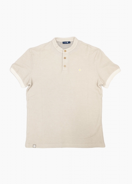 Poloshirt "Edelweiß Feinstrick" - beige