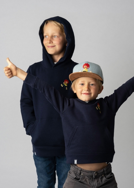 Hoodie "Grantig by nature" - dunkelblau (Kinder)
