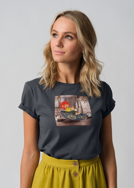 T-Shirt "Pumuckl schaukelt" - grafit