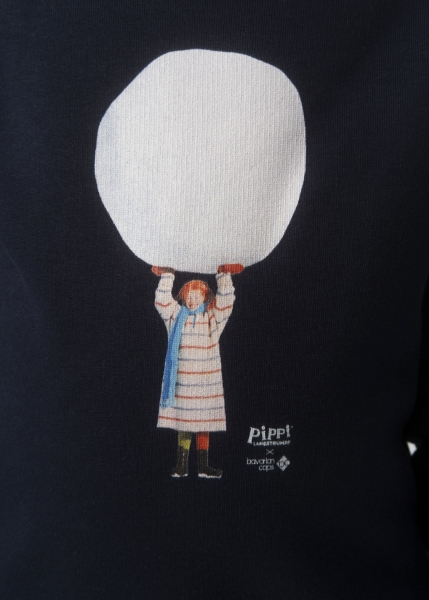 Sweater "Pippis Schneeballschlacht" - dunkelblau, Kinder