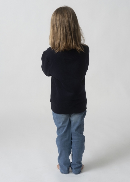 Sweater "Pippis Schneeballschlacht" - dunkelblau, Kinder