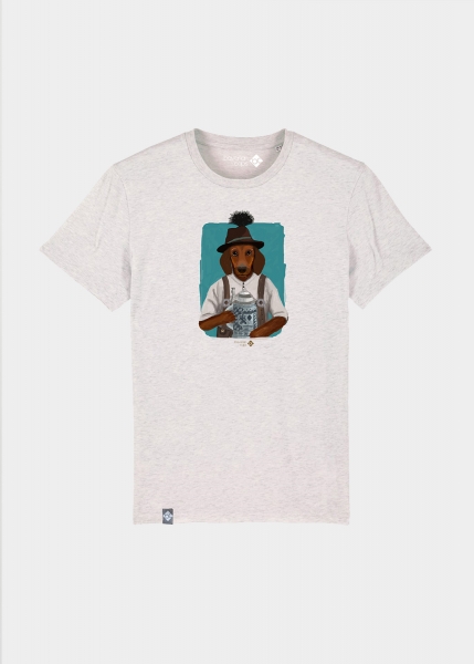 T-Shirt "Prost, Waldi" - cremegrau