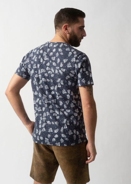 T-Shirt "Hopfenernte" - dunkelblau