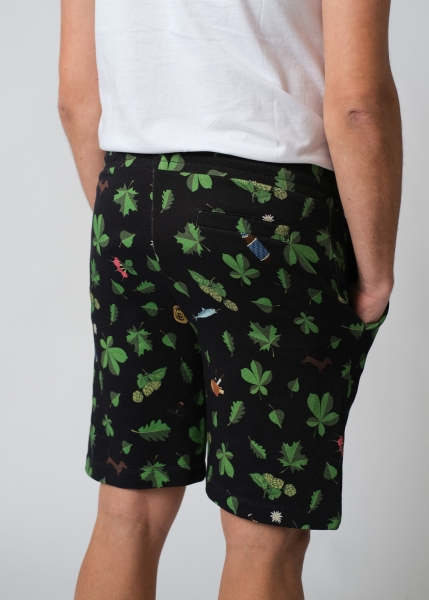 Sweatshorts "Biergarten-Flare" - schwarz