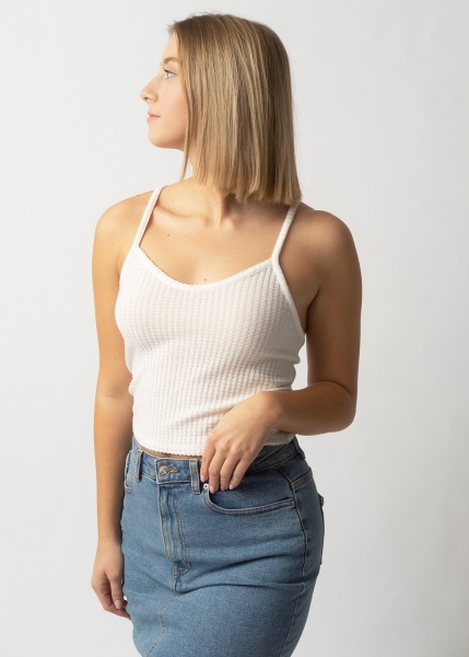 Strick-Top "Kathi" - weiß