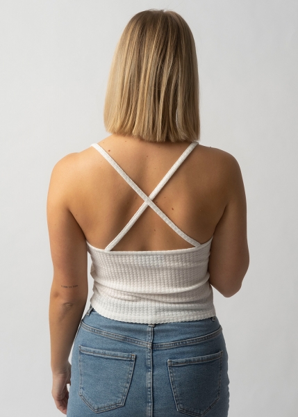 Strick-Top "Kathi" - weiß