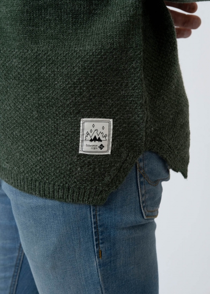 Strickpullover "Quirin" - dunkelgrün