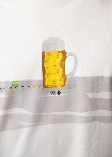 T-Shirt "Pilgerreise" - hellbeige