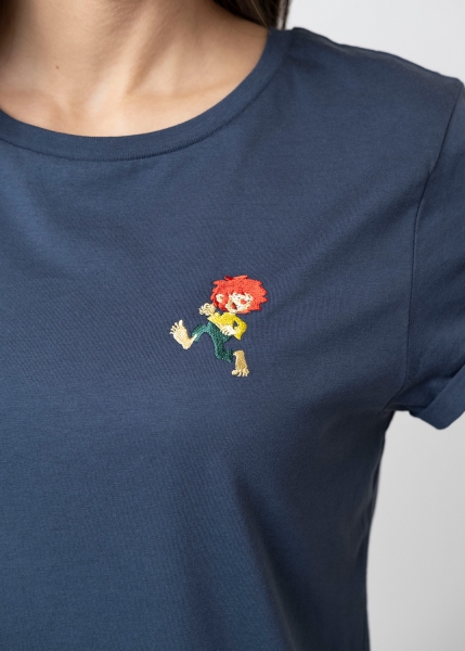 T-Shirt "Pumuckl" - dunkelblau, Damen