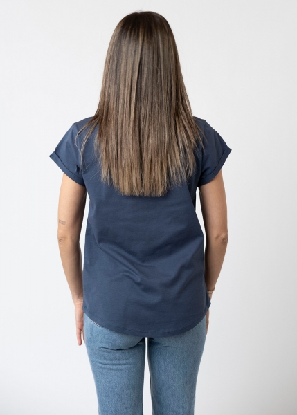 T-Shirt "Pumuckl" - dunkelblau, Damen