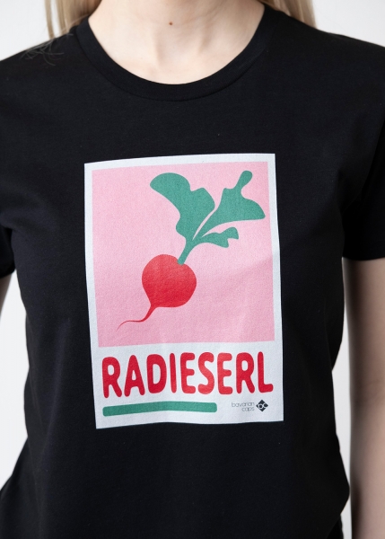 T-Shirt "Radieserl" - schwarz