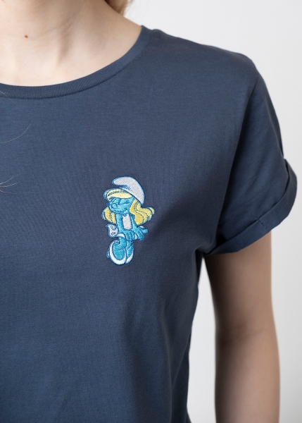 T-Shirt "Schlumpfine Monroe" - dunkelblau