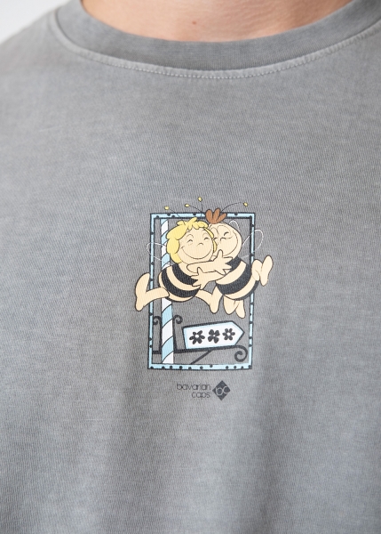 T-Shirt "Majas Maibaumfest" - grau, unisex