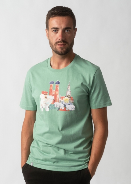 T-Shirt "Ab ins Bierzelt" - minze