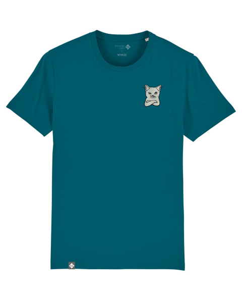 T-Shirt "WINZZ" - blaugrün